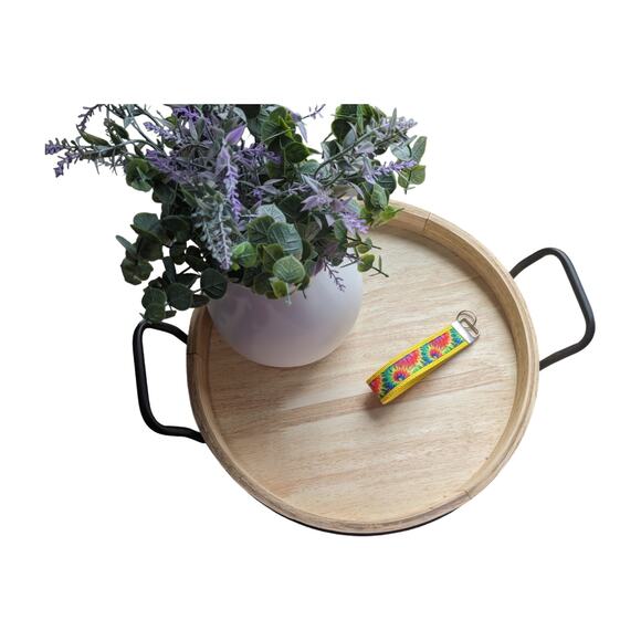 Tie Dye Keychain Wristlet Fabric Key FOB Gift New Drivers Boho Hippie Cheerful - Picture 2 of 7